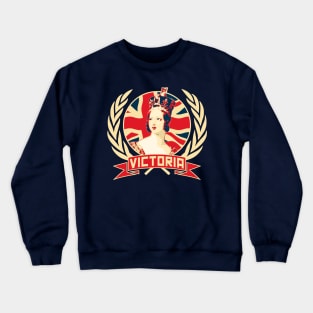 Queen Victoria British Flag Propaganda Crewneck Sweatshirt